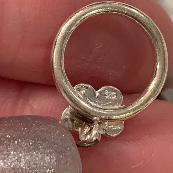 Sterling silver toggle clasp mother of Pearl shell pendant pearl necklace - Picture 7 of 12